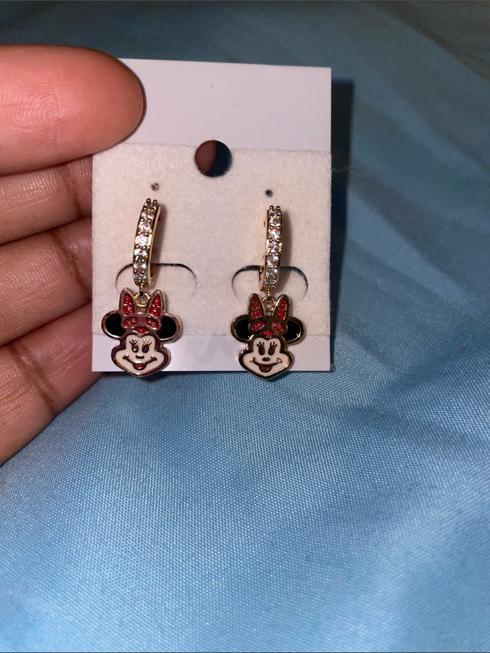 Minnie Mouse Drop Earrings -